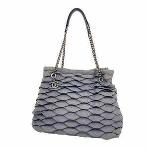 CHANEL Blue Tote Bag